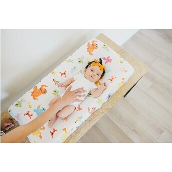 Copper Pearl Sesame Street Premium Knit Diaper Changing Pad Cover Standard Size - Picture 3 of 5